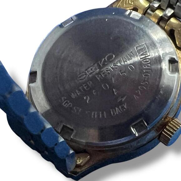 Seiko Women’s Watch Lot – 4205-0160 (Automatic) & 1N00-6R90 (Quartz) – Gold Tone - Picture 9 of 11